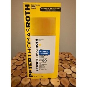 Peter Thomas Roth Max Vitamin D-Fense Sunscreen Serum SPF 50 1.7 oz expired 1/25